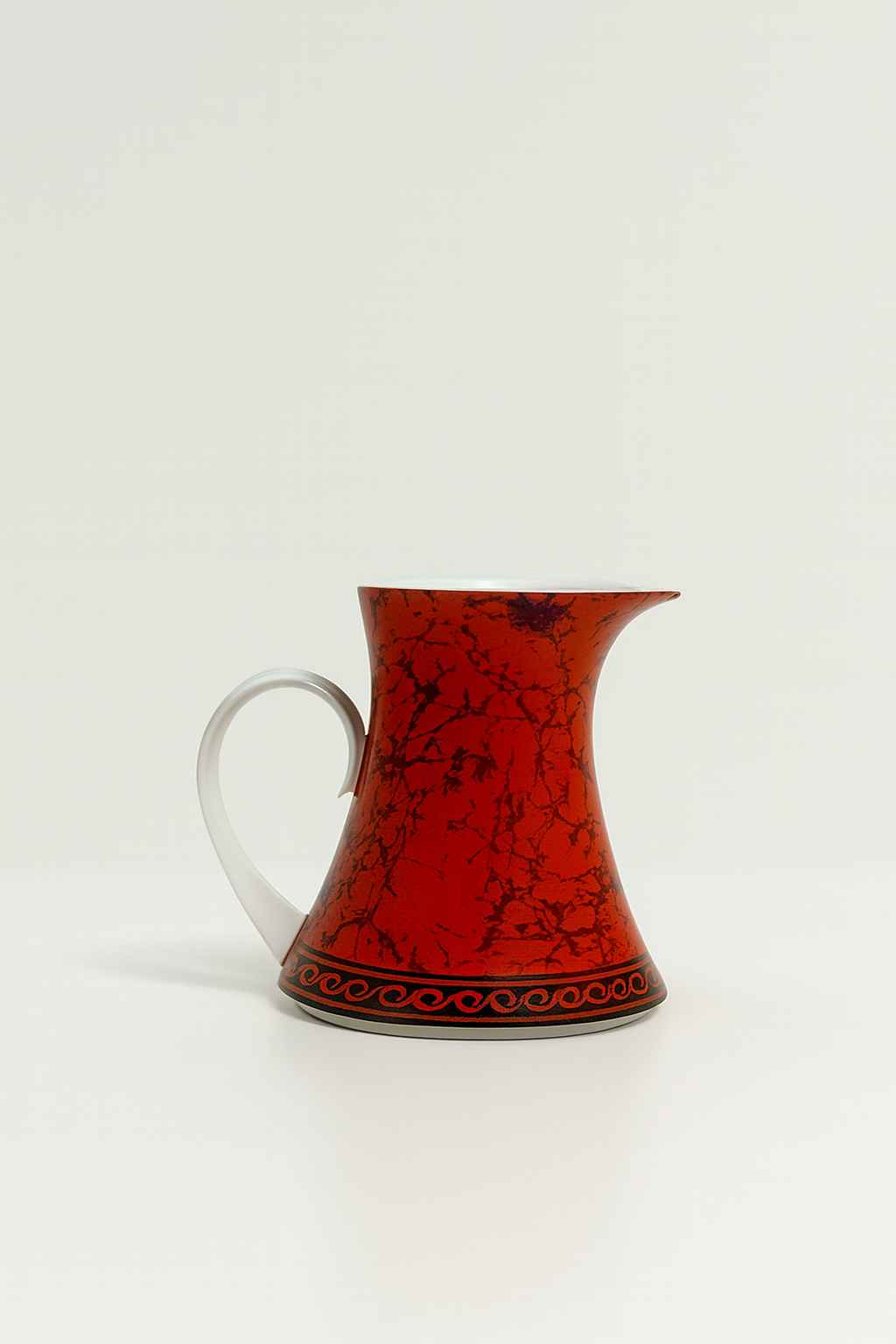 Vintage Block Bidasoa Flamenco Red & Black Porcelain Tea/Coffee Set – Made in Spain (1960s–1970s)