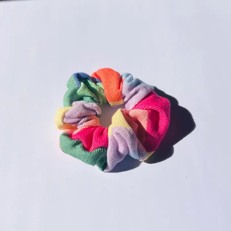 Multicolored Scrunchie Hair Tie