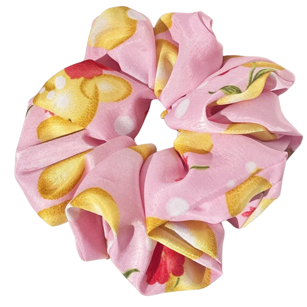Pink Olives Scrunchie Hair Tie