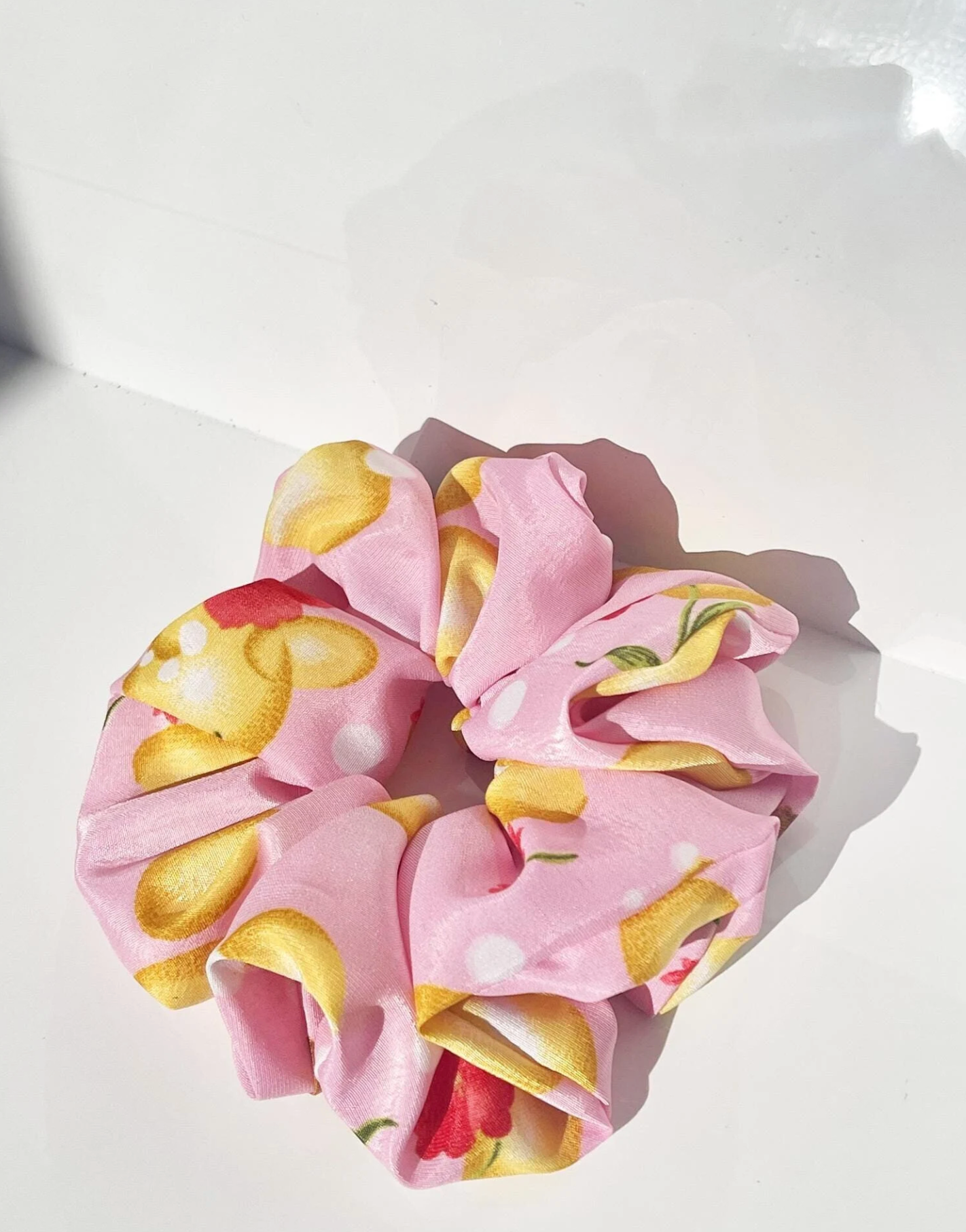 Pink Olives Scrunchie Hair Tie