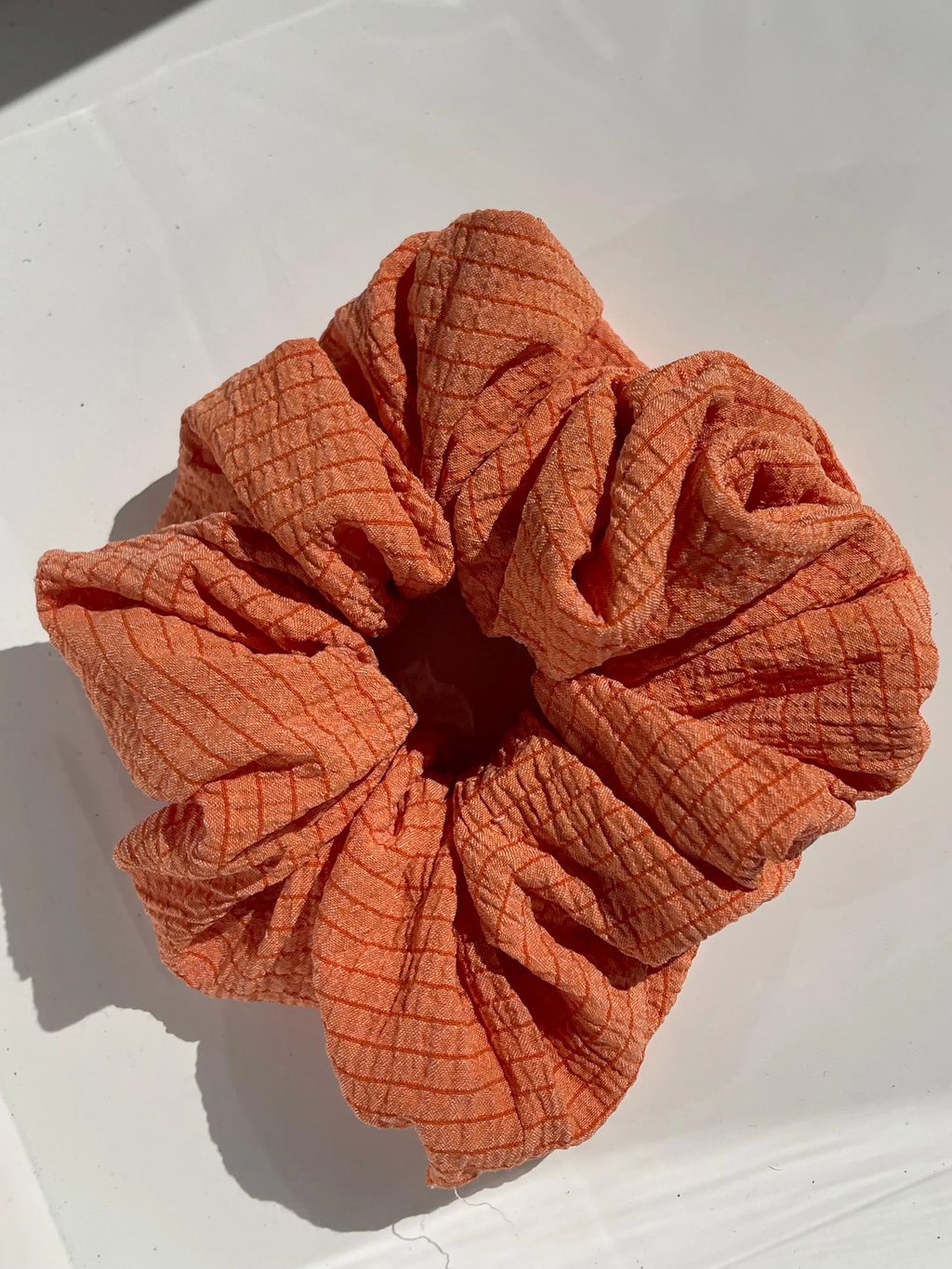 Tangerine Cloud Scrunchie Hair Tie
